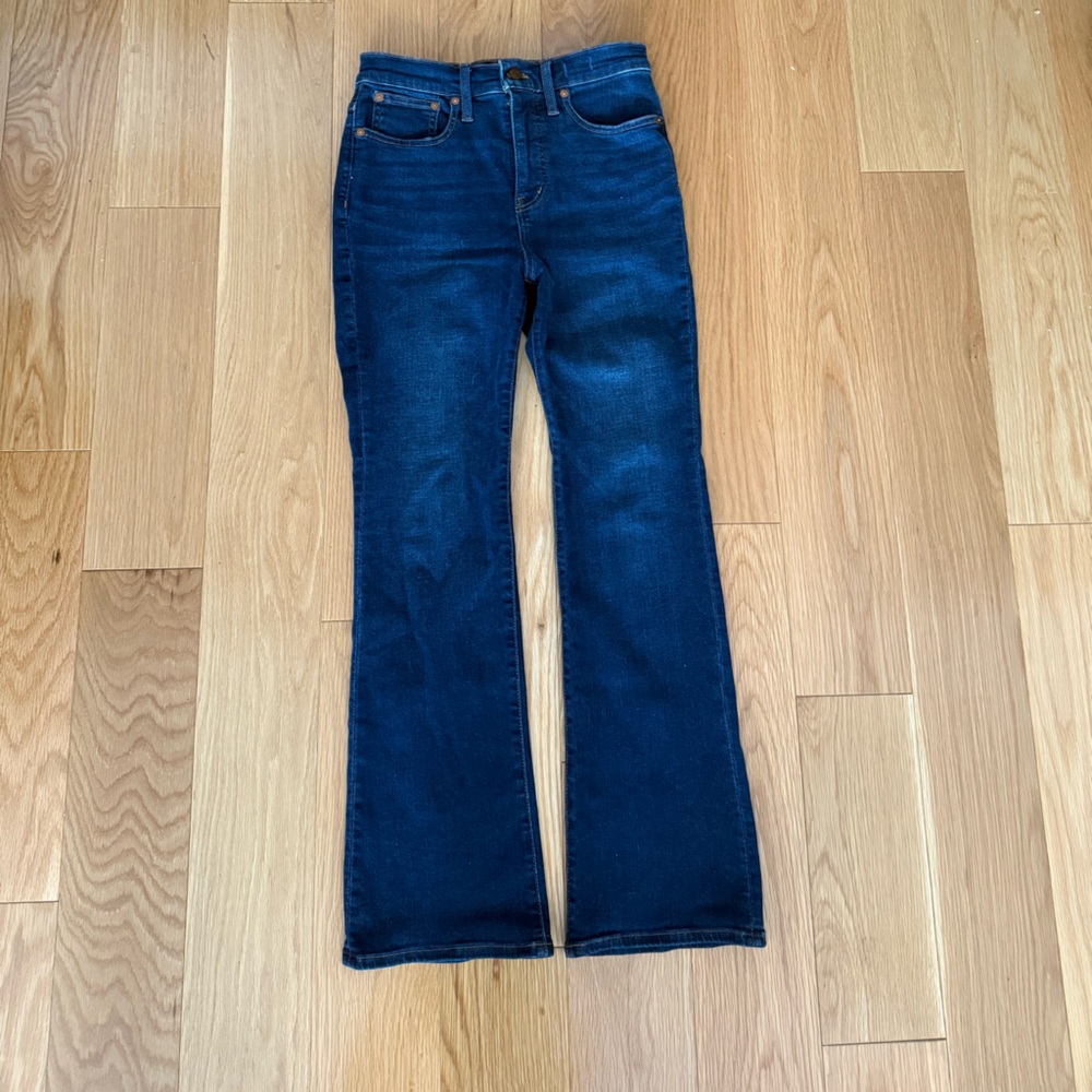 Madewell Petite Skinny Flare Jeans in Colleton Wash